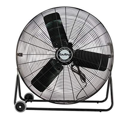 black industrial fan