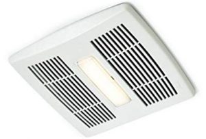 Broan Ae110L Invent Energy Star Qualified Single-Speed Ventilation Fan With Led Light, 110 Cfm 1.0 Sones