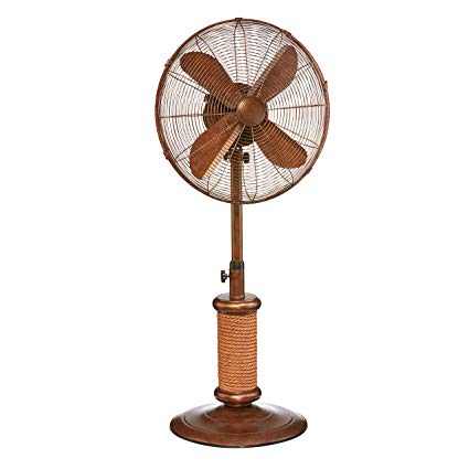 DecoBREEZE-Adjustable-Height-Oscillating-Outdoor-Pedestal-Fan,-18-In,-Nautica