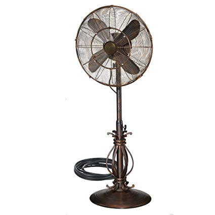 Dynamic Collections Oscillating Fan with Misting Kit for Outdoor Use