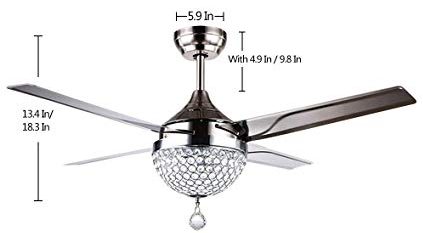 Elegant Ceiling Fans With Crystals Thetechyhome