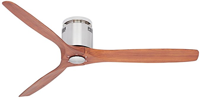 Windspun Walnut Nickel Dc Hugger Ceiling Fan Thetechyhome