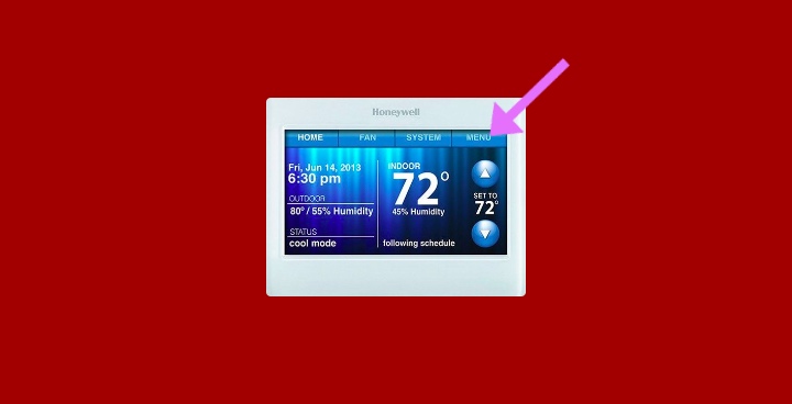 honeywell th9320wf5003 wifi 9000 color touchscreen thermostat reset
