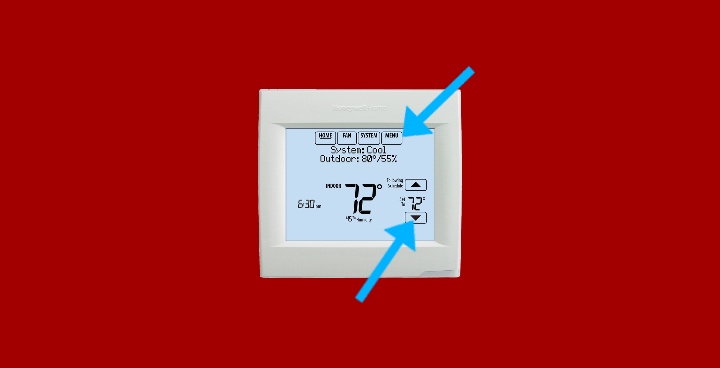 reset-Honeywell Thermostat – 8321 Wi-Fi (aka Vision Pro)